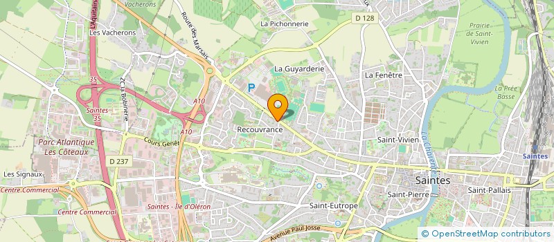 localisation de l'entreprise ART CONSTRUCTION  SAINTES