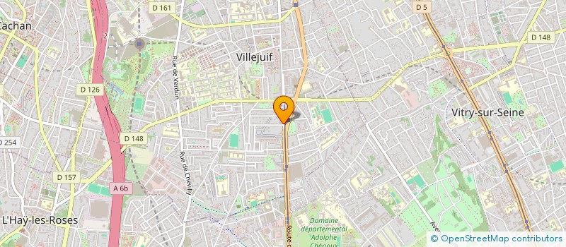 localisation de l'entreprise ART & CONSTRUCTION à VILLEJUIF