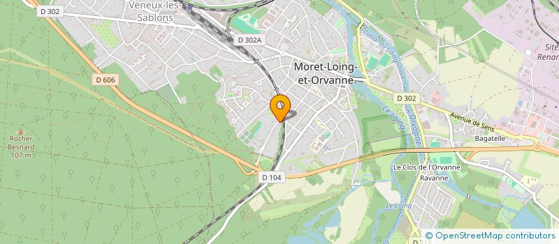 localisation de l'entreprise ART CORDE  MORET-LOING-ET-ORVANNE