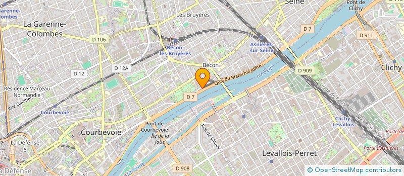 localisation de l'entreprise ART CORPS à COURBEVOIE