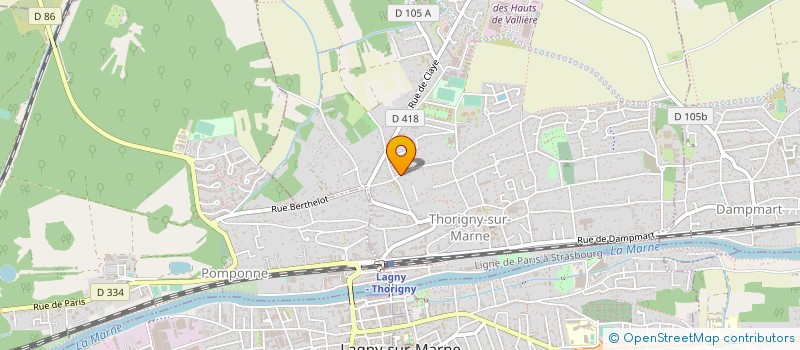 localisation de l'entreprise ART COULISSES ET CREATIONS  THORIGNY-SUR-MARNE