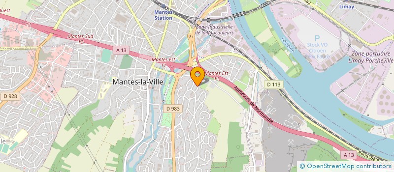 localisation de l'entreprise ART COUVERTURES à MANTES-LA-VILLE