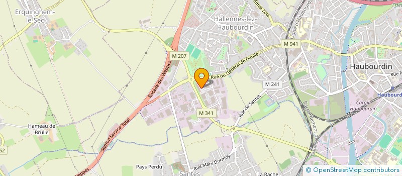 localisation de l'entreprise ART (.) CUISINES ET BAINS à HALLENNES-LEZ-HAUBOURDIN