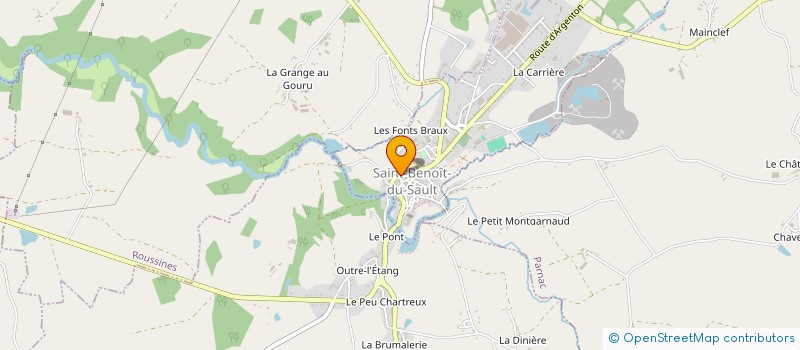 localisation de l'entreprise ART & CULTURE EN CAMPAGNE à SAINT-BENOIT-DU-SAULT