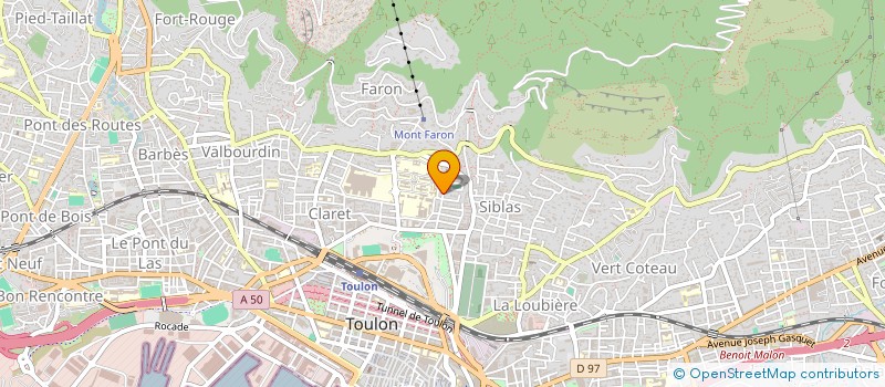 localisation de l'entreprise ART CULTURE ET FAMILLE  TOULON