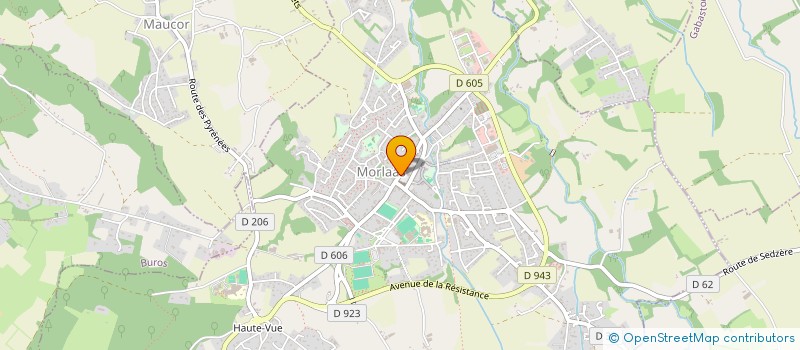 localisation de l'entreprise ART CULTURE ET PATRIMOINE DU PAYS DE MORLAAS à MORLAAS