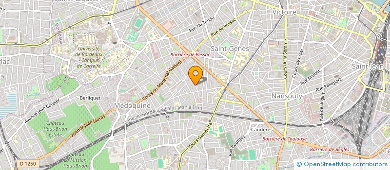 localisation de l'entreprise ART CULTURE ET TRADITIONS  TALENCE