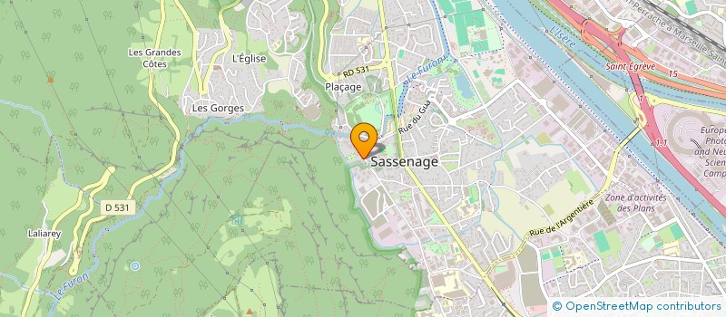 localisation de l'entreprise ART D'ECO & ENVIRONNEMENT  SASSENAGE