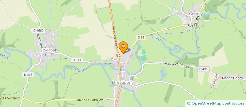 localisation de l'entreprise ART D'EN CARRELAGE  ETREAUPONT