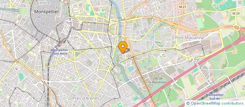 localisation de l'entreprise ART'DAGIO à MONTPELLIER