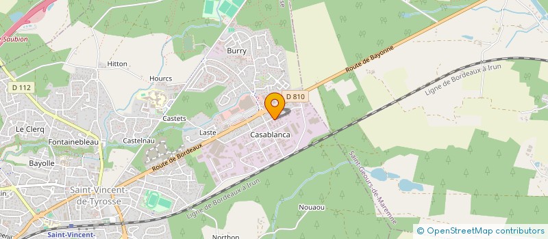 localisation de l'entreprise ART DANCA  SAINT-VINCENT-DE-TYROSSE