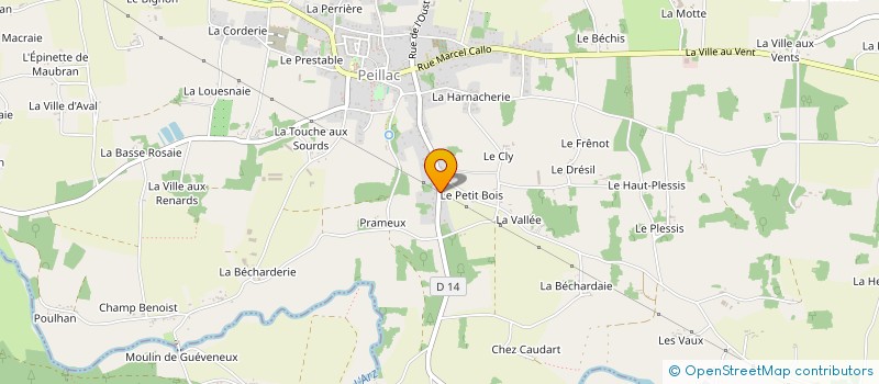 localisation de l'entreprise ART DANS LE PAYS A OUST à PEILLAC