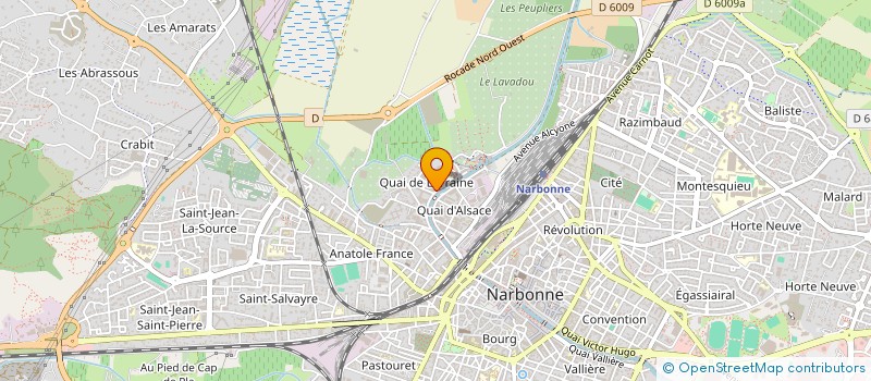 localisation de l'entreprise ART DANSE  NARBONNE