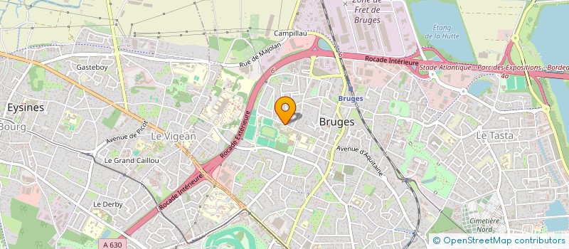 localisation de l'entreprise ART DANSE MOUVEMENT ACTION  BRUGES