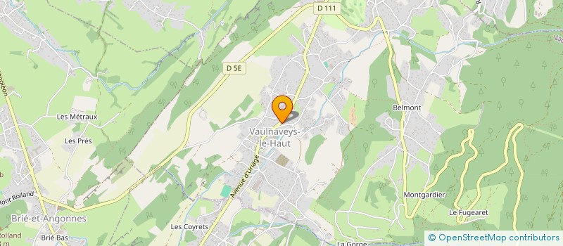 localisation de l'entreprise ART'DCOIF  VAULNAVEYS-LE-HAUT