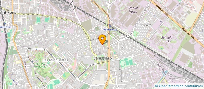 localisation de l'entreprise ART DE BATIR  VENISSIEUX