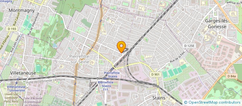 localisation de l'entreprise ART DE FRANCE à PIERREFITTE-SUR-SEINE