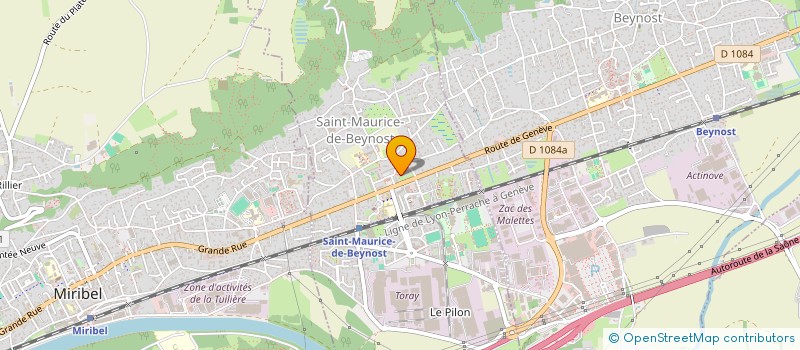 localisation de l'entreprise ART DE L'AIN  SAINT-MAURICE-DE-BEYNOST