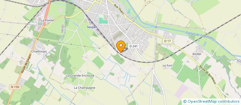 localisation de l'entreprise ART DE L'ENDUIT  SAUJON