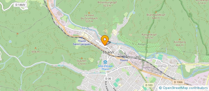 localisation de l'entreprise ART DE L EST à THANN