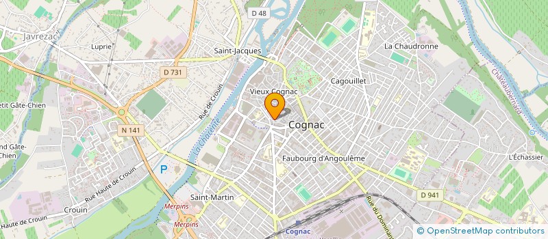 localisation de l'entreprise ART DE LA CHARENTE  COGNAC