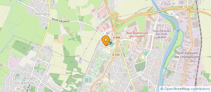 localisation de l'entreprise ART DE LA DENTELLE EN BOURGOGNE à AUXERRE