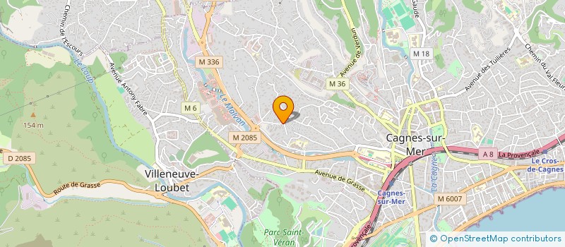 localisation de l'entreprise ART DE LA RECHERCHE à CAGNES-SUR-MER