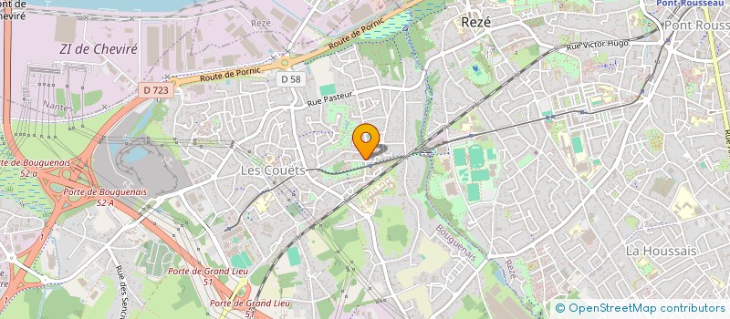 localisation de l'entreprise ART DE PL'HAIR  BOUGUENAIS