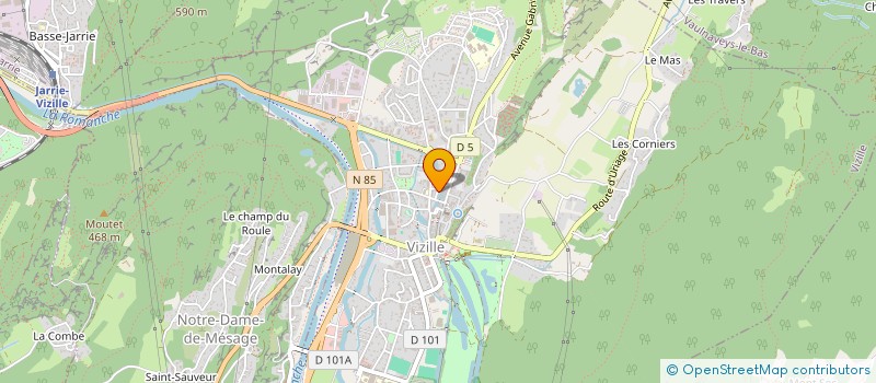 localisation de l'entreprise ART DE SCENE  VIZILLE