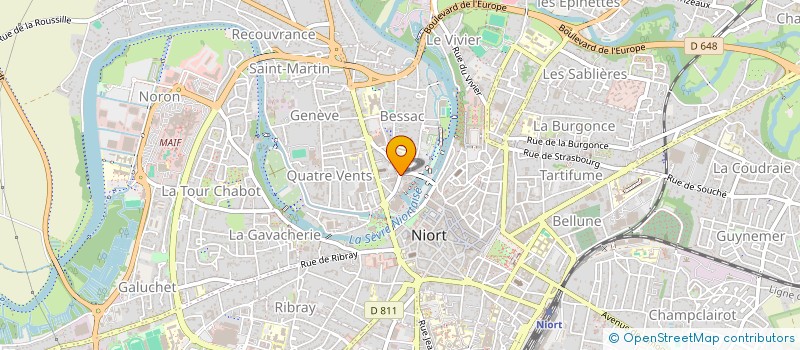 localisation de l'entreprise ART DE VIE  NIORT