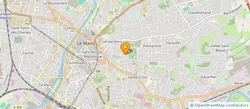 localisation de l'entreprise ART DE VIE  LE MANS