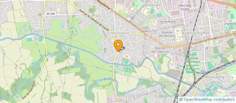 localisation de l'entreprise ART DE VIE  ECKBOLSHEIM