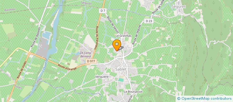 localisation de l'entreprise ART DE VIES  SABLET