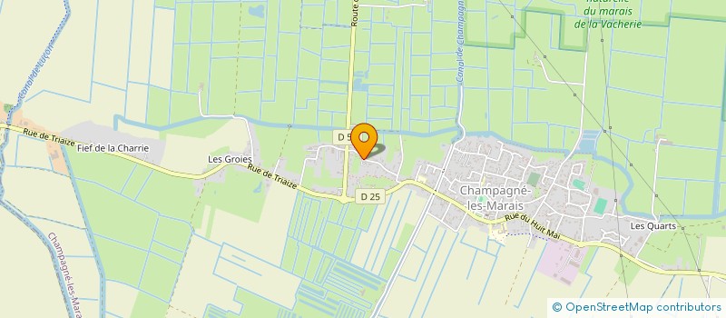 localisation de l'entreprise ART DE VIVRE - CHEZ FRED ET MEL  CHAMPAGNE-LES-MARAIS