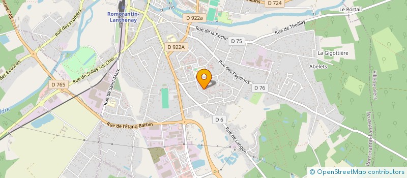 localisation de l'entreprise ART&DECO  ROMORANTIN-LANTHENAY