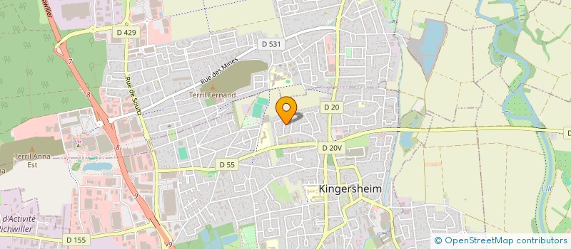 localisation de l'entreprise ART DECO CONCEPT  KINGERSHEIM