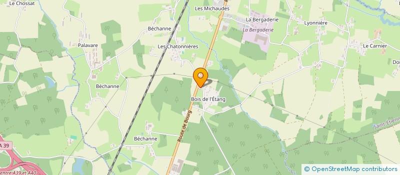 localisation de l'entreprise ART DECO FACADES  SAINT-ETIENNE-DU-BOIS