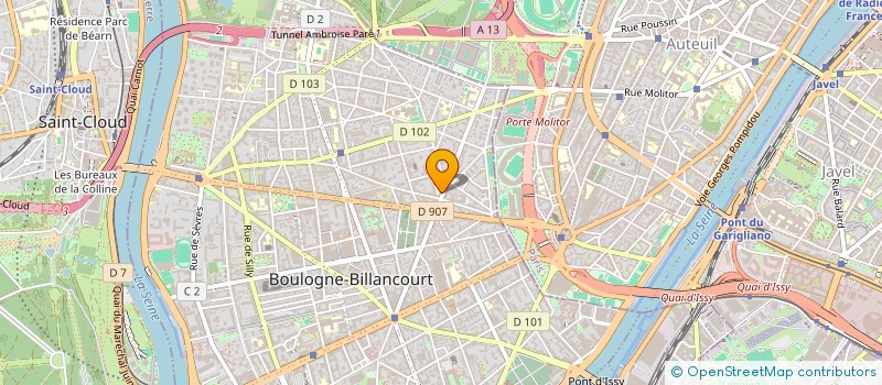 localisation de l'entreprise ART DECO MOBILIER à BOULOGNE-BILLANCOURT