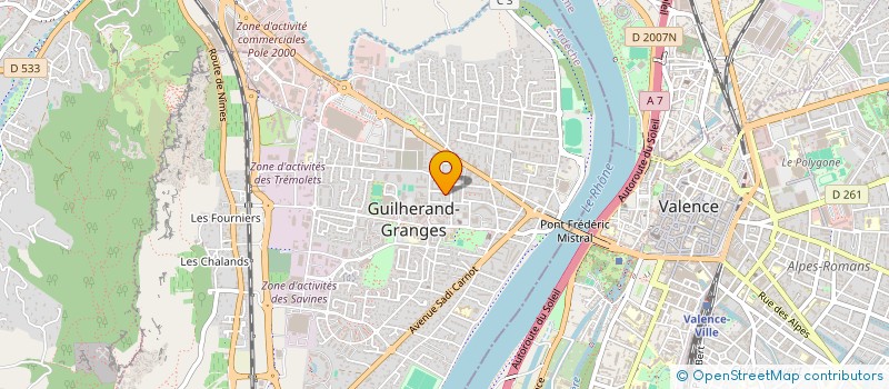 localisation de l'entreprise ART-DECO-PEINTURE à GUILHERAND-GRANGES