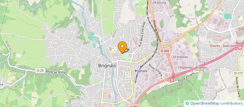 localisation de l'entreprise ART DECOR RHONE ALPES à BRIGNAIS