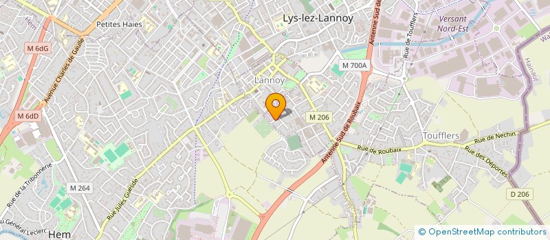 localisation de l'entreprise ART DECORATION FERMETURE  LANNOY