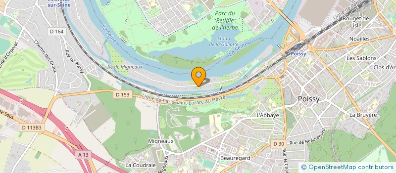 localisation de l'entreprise ART DEMENAGEMENT  POISSY