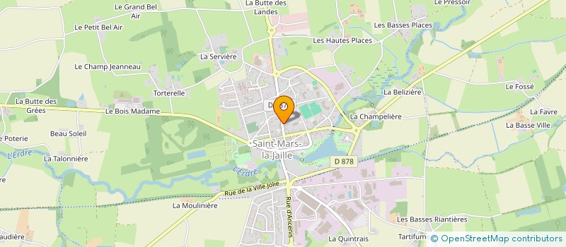 localisation de l'entreprise ART DENT  VALLONS-DE-L'ERDRE