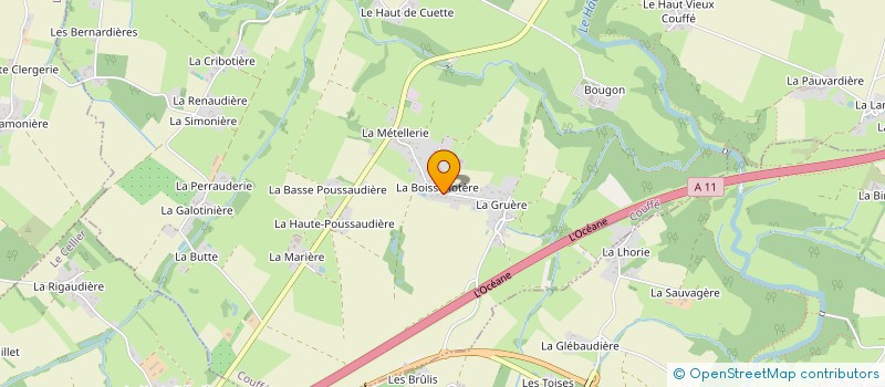 localisation de l'entreprise ART DES COULEURS à LA CHAPELLE-SUR-ERDRE