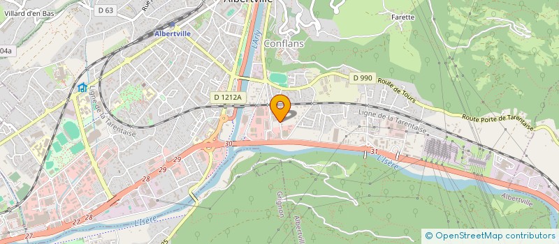 localisation de l'entreprise ART DES JARDINS  ALBERTVILLE