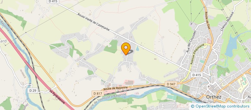 localisation de l'entreprise ART DES PEINTURES  ORTHEZ