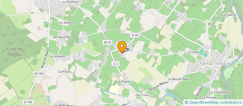 localisation de l'entreprise ART DES SENS à CHATEAU-THEBAUD