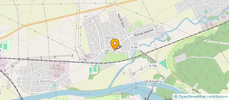 localisation de l'entreprise ART DES SENS  PITRES