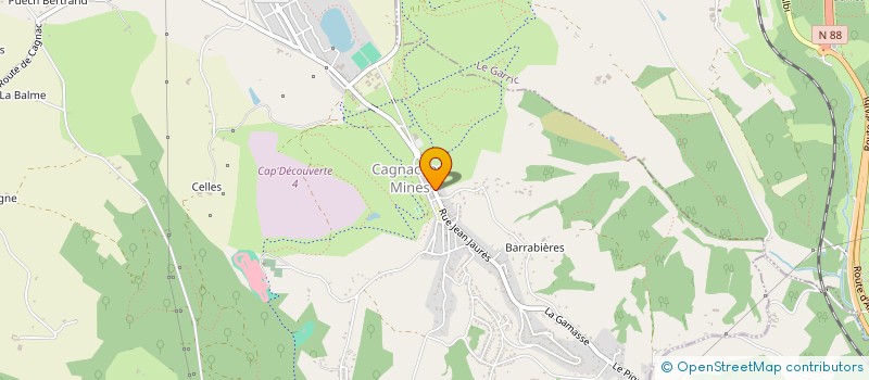 localisation de l'entreprise ART DES SENS à CAGNAC-LES-MINES