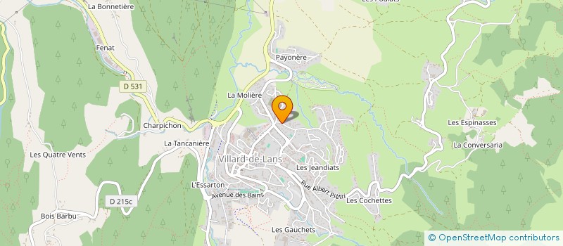 localisation de l'entreprise ART DES SENS FORME ET BIEN ETRE  VILLARD-DE-LANS